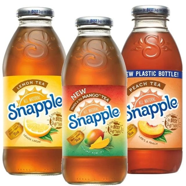 Snapple Iced Teas.