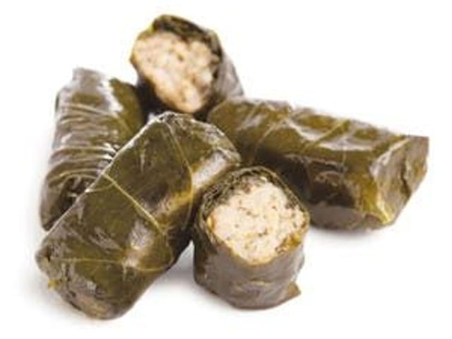 Dolmades Stuffed Grape Leaves.