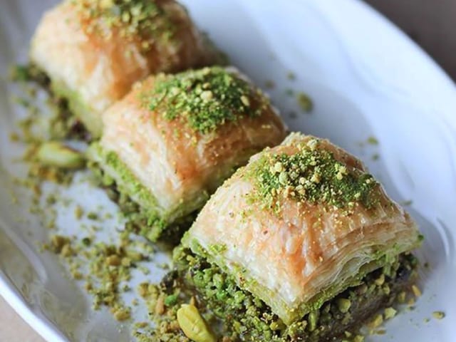 Pistachio Baklava.