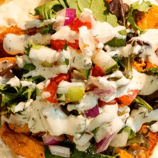 Open Chicken Pita